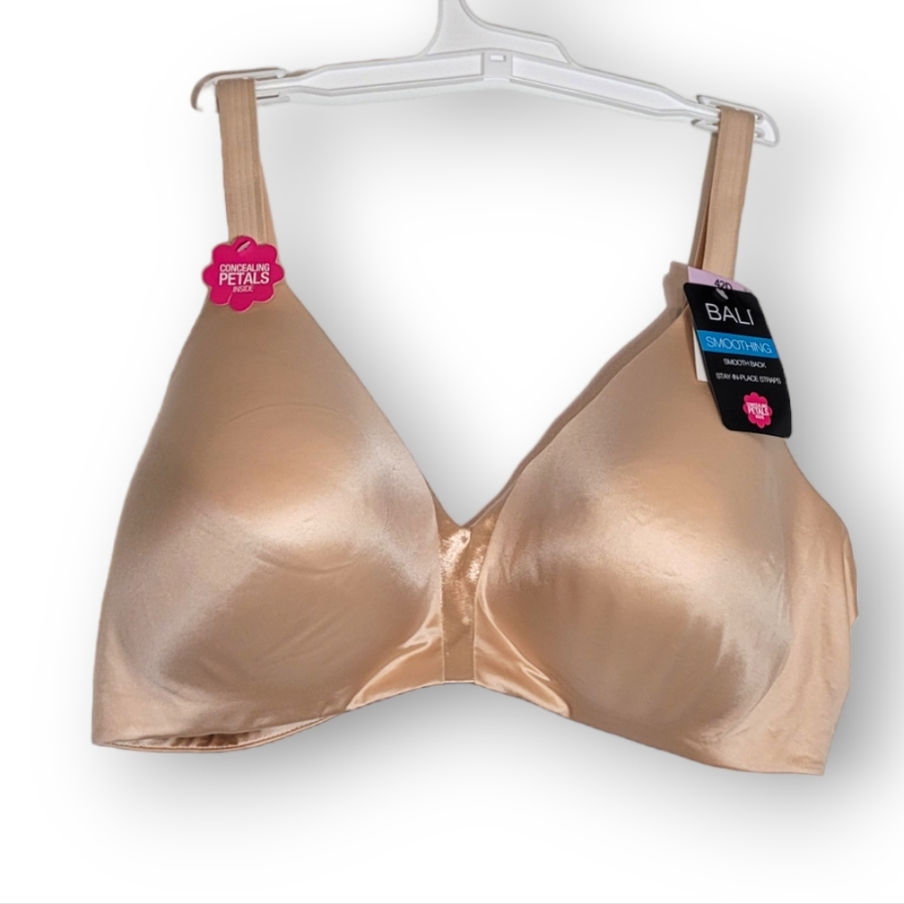 Bali Concealing Petal Wire Free Bra Soft Taupe 42D
